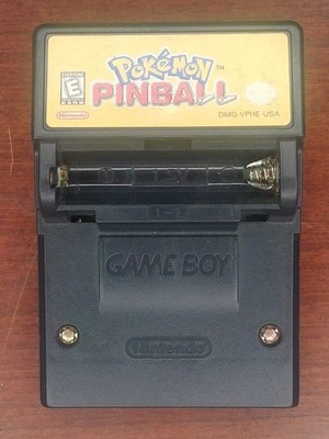 Pokémon Pinball Game Boy Cartridge With Rumble Pack Authentic