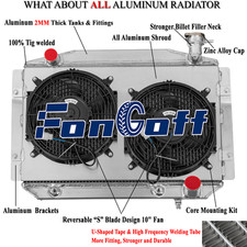 4row Radiatorshroud Fan Fits 1955-1960 Chevy Corvette 350 V8 Small Block At/mt