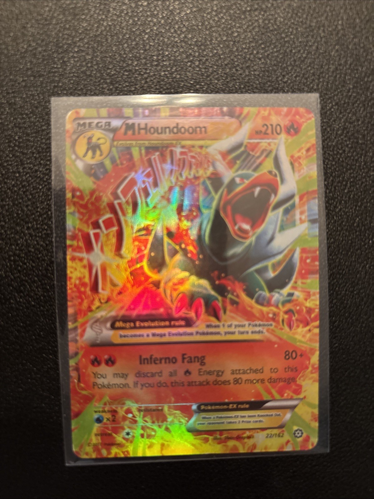 M Houndoom EX 22/162 Breakthrough - Ultra Rare NM Holo