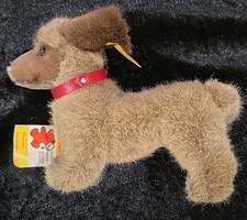 Vintage 1980s Steiff Dachshund Dog "Bazi" 4144/12 with Tags Excellent Cond