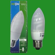 11W Reon Low Energy CFL Candle Light Bulb, ES E27 Power Saving Screw Lamp 2700K
