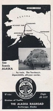 Magazine Ad - 1958 - The Alaska Railroad - Anchorage, AK