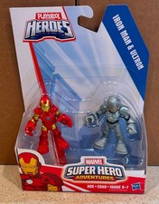 MARVEL SUPER HERO ADVENTURES (Hasbro 2014) -- IRON MAN & ULTRON -- On Card
