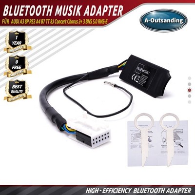 Bluetooth Adapter AUDI A3 8P  A4 B7 RS3  TT 8J Concert Chorus 2+ 3 BNS 5.0 RNS-E