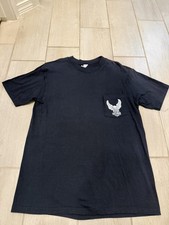 Vtg Rare 80’s Harley Davison Pocket 3D emblem pocket shirt eagle Made in USA L