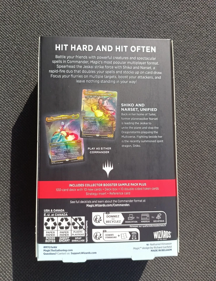 Magic Commander Deck "Jeskai Striker" Tarkir Dragonstorm English Mazzo Sealed - Immagine 4 di 4