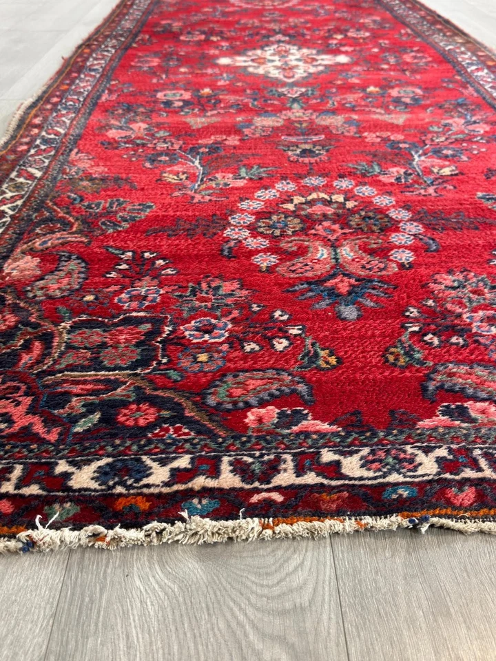 Vintage Saruk Oriental Rug Persian Carpet Carpet 300cm x 109cm L10013 - Image 3 of 4