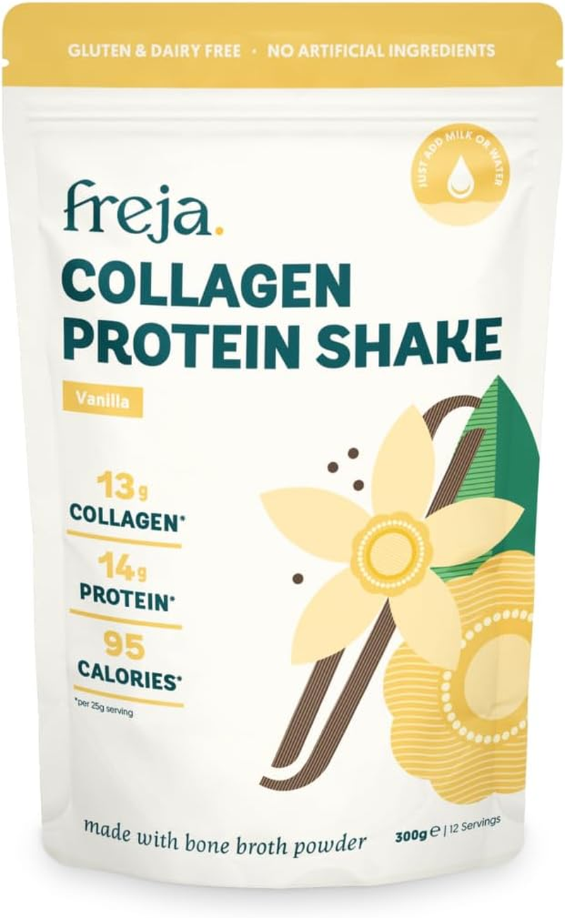 Freja Collagen Protein Shake | Vanilla | Natural Bone Broth Powder | Dairy & Glu