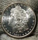1880-s Morgan Silver Dollar Brilliant Uncirculated Cameo With Mirrors