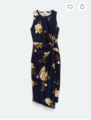 Stitch Fix Nine Britton Abigail Brushed Knit Fitted Halter Midi Dress.