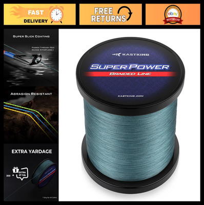 SuperPower Braided Fishing Line - Abrasion Resistant, Zero Stretch, Smaller Diam