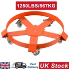 1250LBS/567KG Heavy Duty Drum Dolly 45.8 UK Gallon Drum Cart w/ 5 Swivel Casters