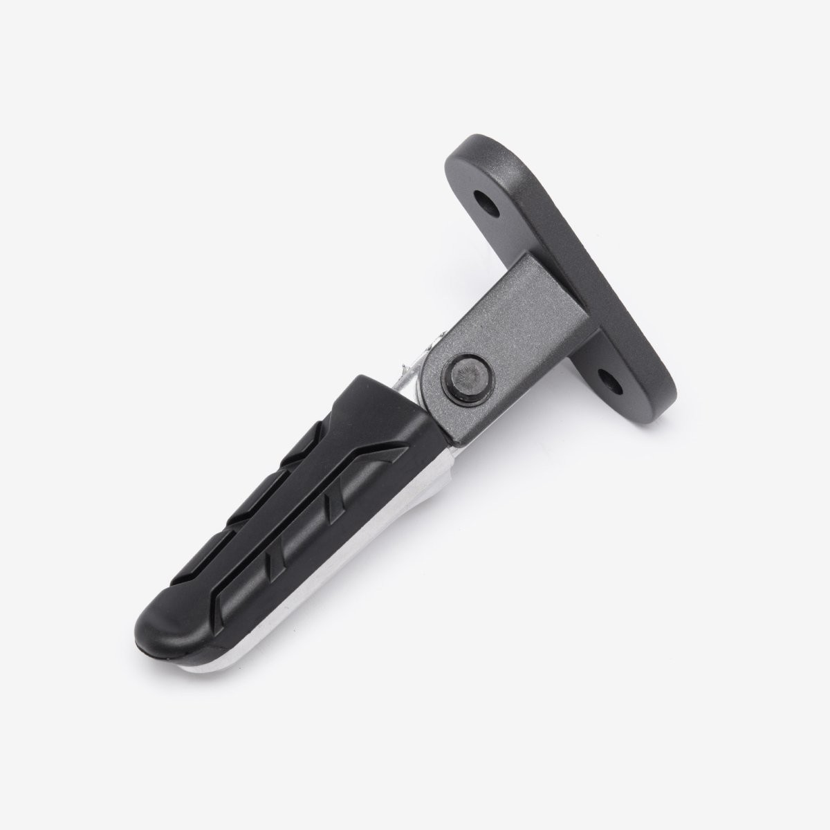 Right Pillion Footpeg Foot Peg Black Steel Foldable Scooter Bolt-On FPPR063 NEW