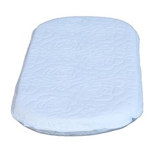 Colgate Reversible Oval Bassinet Mattress Pad Waterproof 15  X 30  X 2  