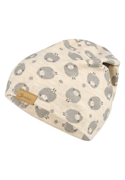 Sterntaler Unisex Beanie MüTze SchäFchen Print Warm Flexibel GrößE 43-image