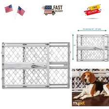 North States Paws Portable Pet Gate: 26-40" Wide. Pressure Mount. No tools ne...
