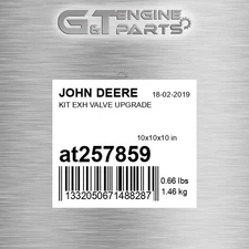 AT257859 KIT EXH VALVE UPGRADE fits JOHN DEERE (Surplus Open Box)
