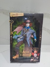 Disneys Alice im Wunderland Der verrückte Hutmacher Barbie Puppe 2009 Mattel Johnny Depp