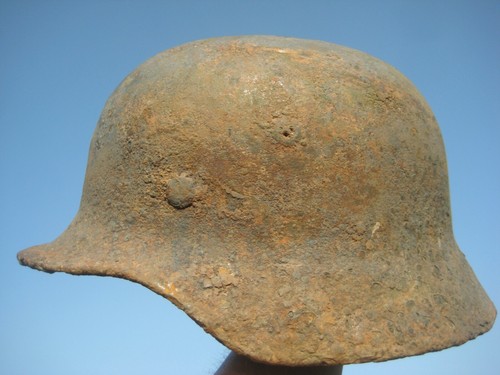 M40 Helmet WW II WW2 German Battlefield 