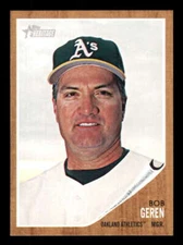 2011 Topps Heritage #463 Bob Geren MG Athletics (SP/Short Print) z
