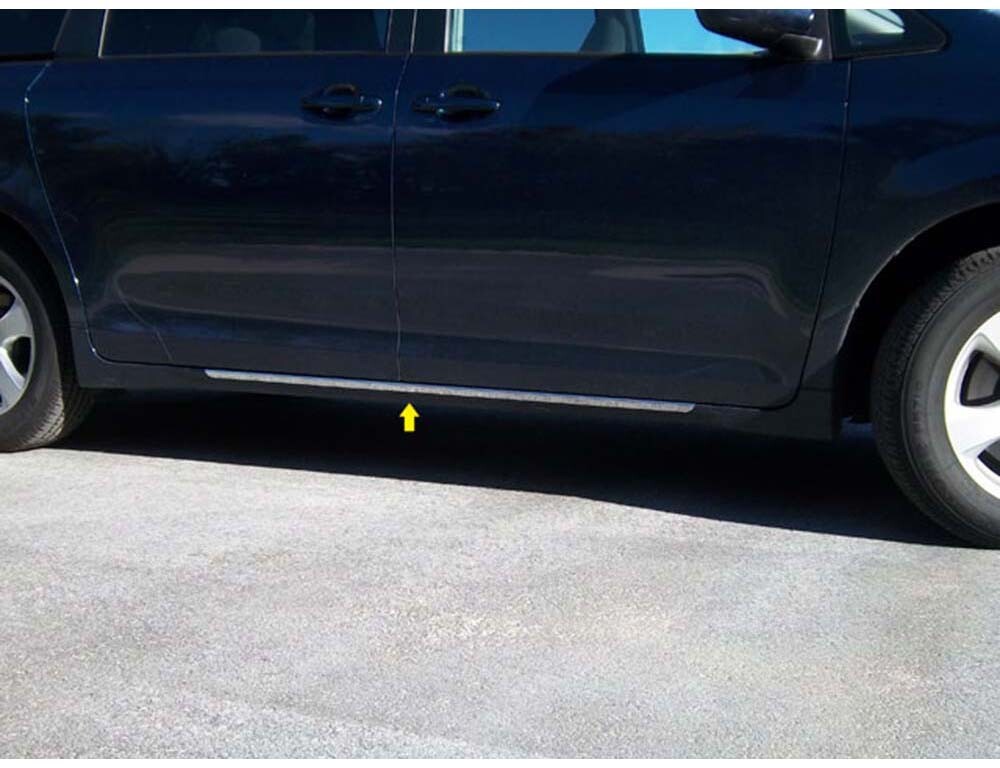 Stainless Steel Rocker Panel Trim 2Pc For 20112020 Toyota Sienna eBay