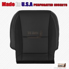 2010 - 2015 Chevy Camaro Front Driver Bottom Perforated Leather Seat Cover Black 2010 - 2015 Chevy Camaro Front Driver Bottom Perforated Leather Seat Cover Black