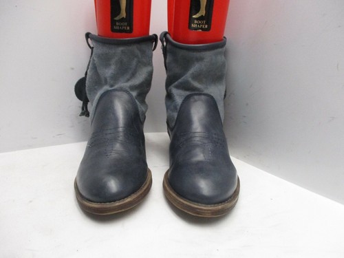 Botas al tobillo para mujer Coolway de cuero azul angustiado talla 41 EUR - Imagen 2 de 9