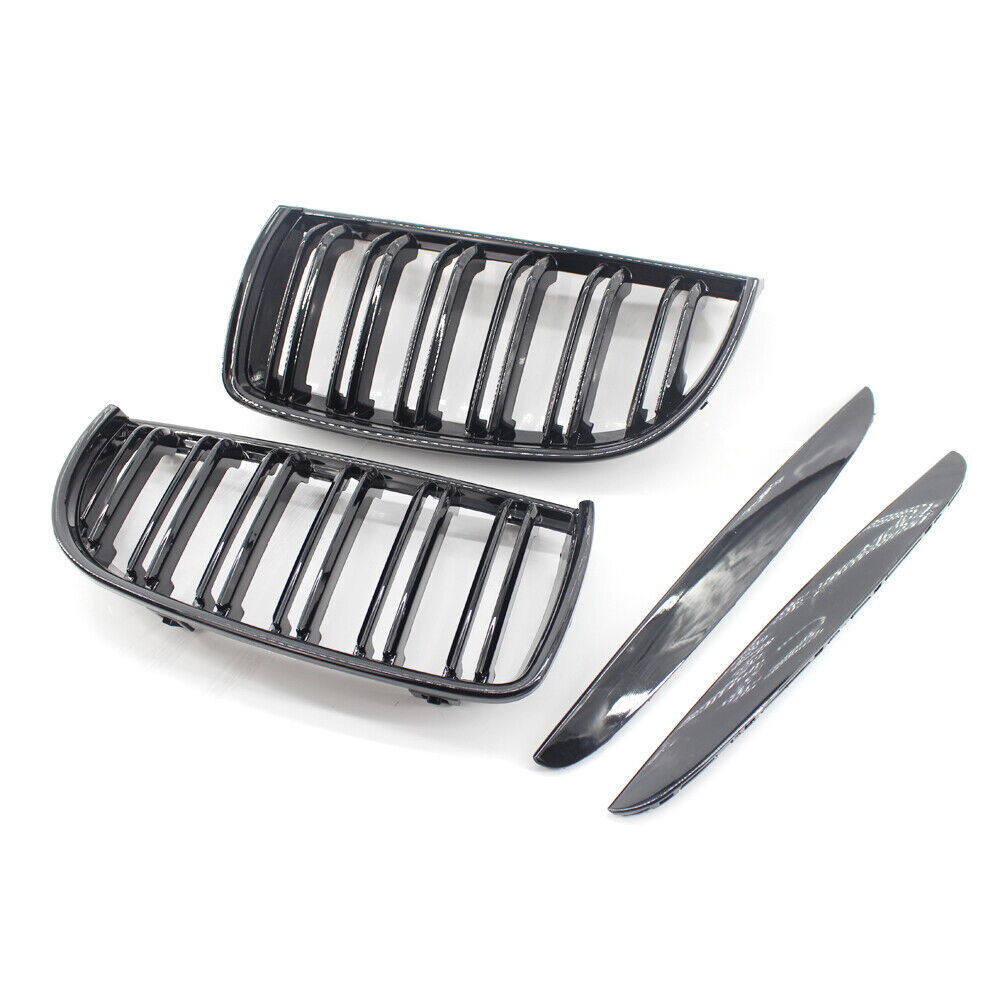 Auto Kidney Grille Grill Gloss Black Double Slat for BMW E90 E91 05-08 3 Series