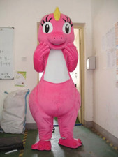 Cartoon pink Mascot Costume Role Play Party Halloween Adult