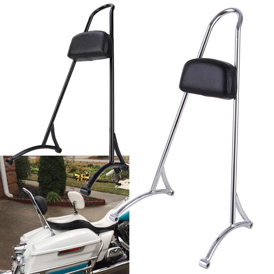 Detachable Passenger Backrest Sissy Bar W/ Pad For Harley Sportster XL 883 1200 Foto 4 de 4