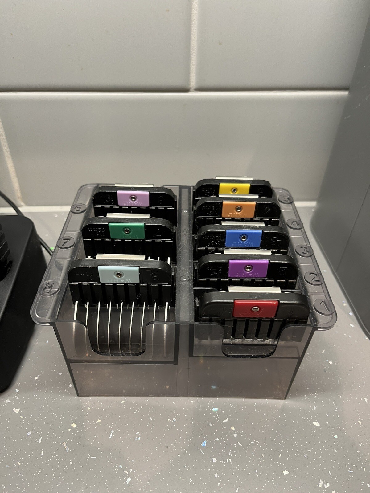 Heiniger Saphir Style Purple Cordless Dog Grooming Clipper with 10