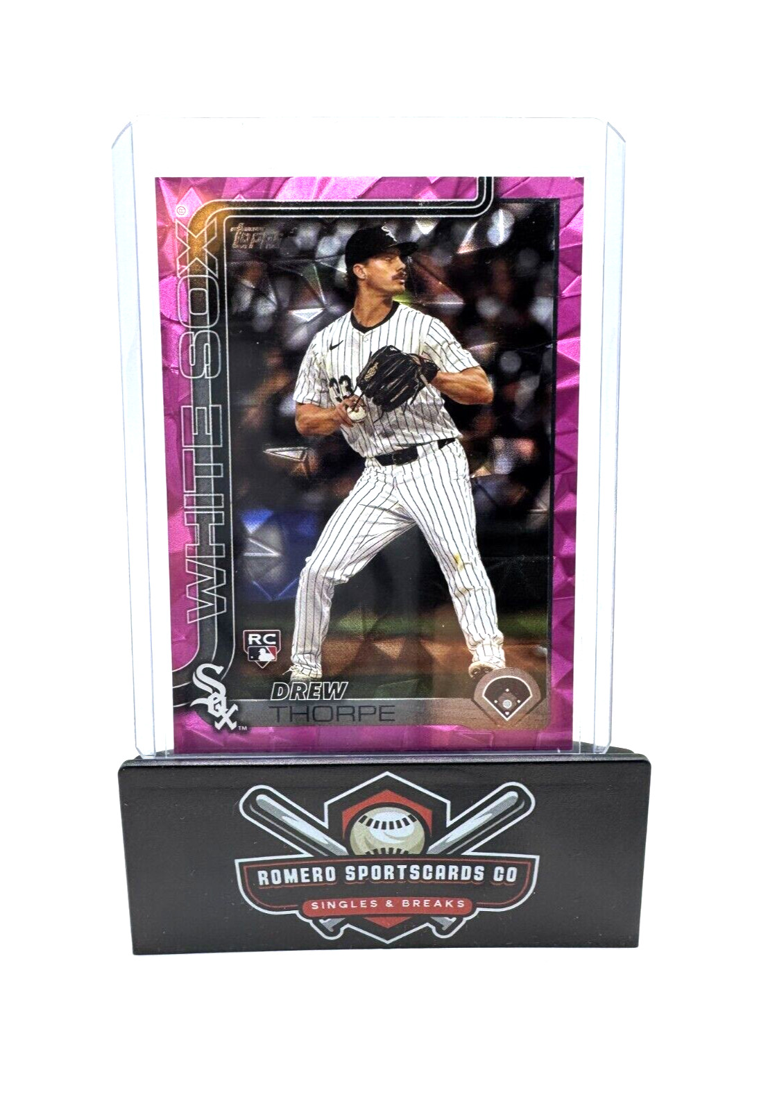 2025 Topps Series 1 Pink Diamante Foil Drew Thorpe (RC) #320