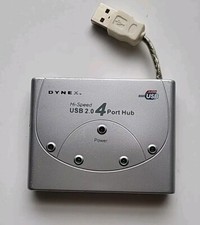 DYNEX USB 2.0 4 Port Hub Model No. DX-UH224 Silver 