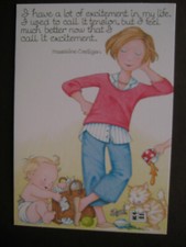 UNUSED vintage greeting card Mary Engelbreit MOTHER'S DAY Excitement In My Life