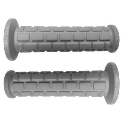 Poignées Vintage Grises 22/24mm - Longueur 130mm - Pour Mobylette, Cyclo, Solex, MBK - Neuf