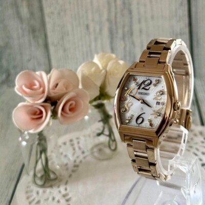SEIKO Lukia 1B22-0BB0 Radio Solar Tonneau Type Limited Edition