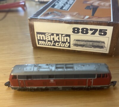 コレクション MARKLIN RARE Marklin Miniclub 8875 Z Scale DB Diesel Locomotive
