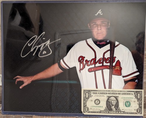 Chipper Jones Signed Autographed 11 X 14 Photo Atlanta Braves HUGE BOLD AUTO - Picture 2 of 2
