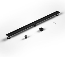 Linear Shower Drain 60" Matte Black 304 Stainless Steel