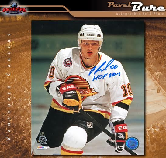 PAVEL BURE Signed & Inscribed Vancouver Canucks 8 X 10 Photo -70387 - HOF2012
