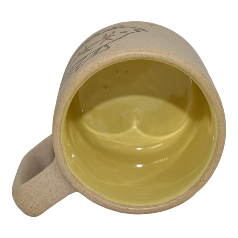 Pigeon Tennessee Art Pottery Hand Carved Brown Ceramic Wildlife