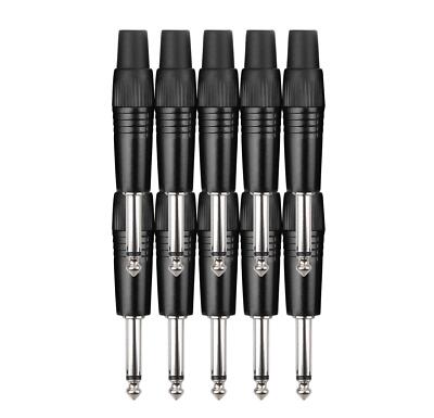 Super Klinkenstecker 10er Pack für Instrumentenkabel (Gitarre, Bass, Keyboard..)