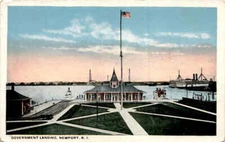 GOVERNMENT LANDING, NEWPORT, R. I., Tichnor Bros., Inc., Postcard