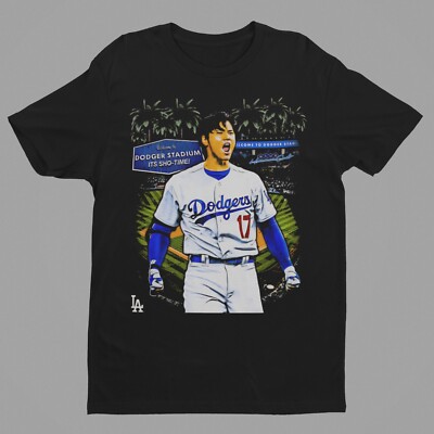 Shohei Ohtani Black Dodgers Graphic Tee | eBay