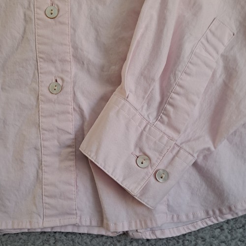 Lands End Damen 12 rosa Langarm Stretch Knopfleiste Shirt Prinzessin Nähte - Bild 3 von 12