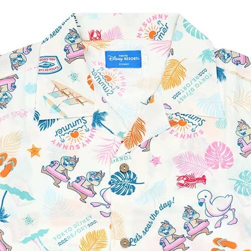 Japan Tokyo Disney Resort Chip & Dale Aloha Shirt S M L SUNNY Summer 2025 - Picture 3 of 3