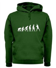 Evolution of Man Baseball - Adult Hoodie / Sweater - Base Ball Player Bat Love