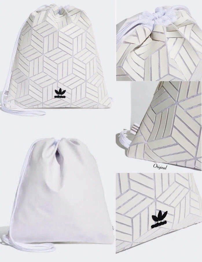 Mismo Máquina de escribir religión ADIDAS ORIGINALS 3D GYM SACK WHITE BNWT ISSEY MIYAKE STYLE LAST ONE RARE! |  eBay