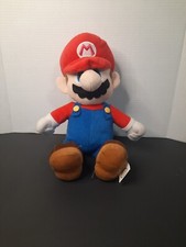 Nintendo Super Mario Bros 15" MARIO PLUSH W/ Storage Pocket On Back
