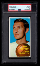 JERRY WEST  1970 TOPPS BASKETBALL CARD #160 PSA 5 EX  HOF GRADED LAKERS